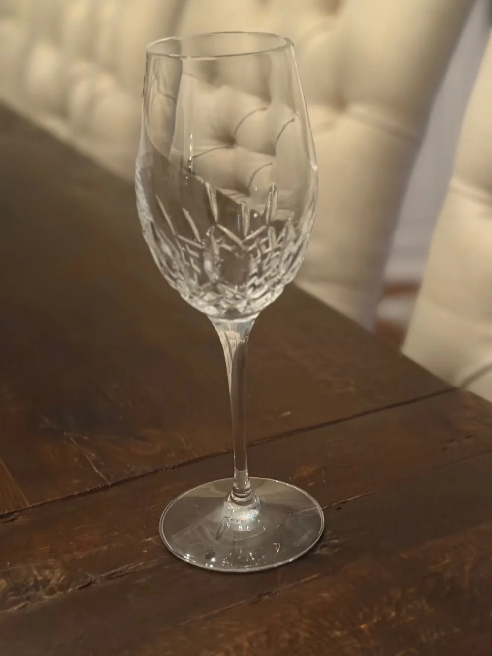 Waterford, lismore essence white wine glass